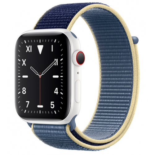 Apple Watch Edition Series 5 LTE 40mm White Ceramic Case with Alaskan Blue Sport Loop (MX5V2)